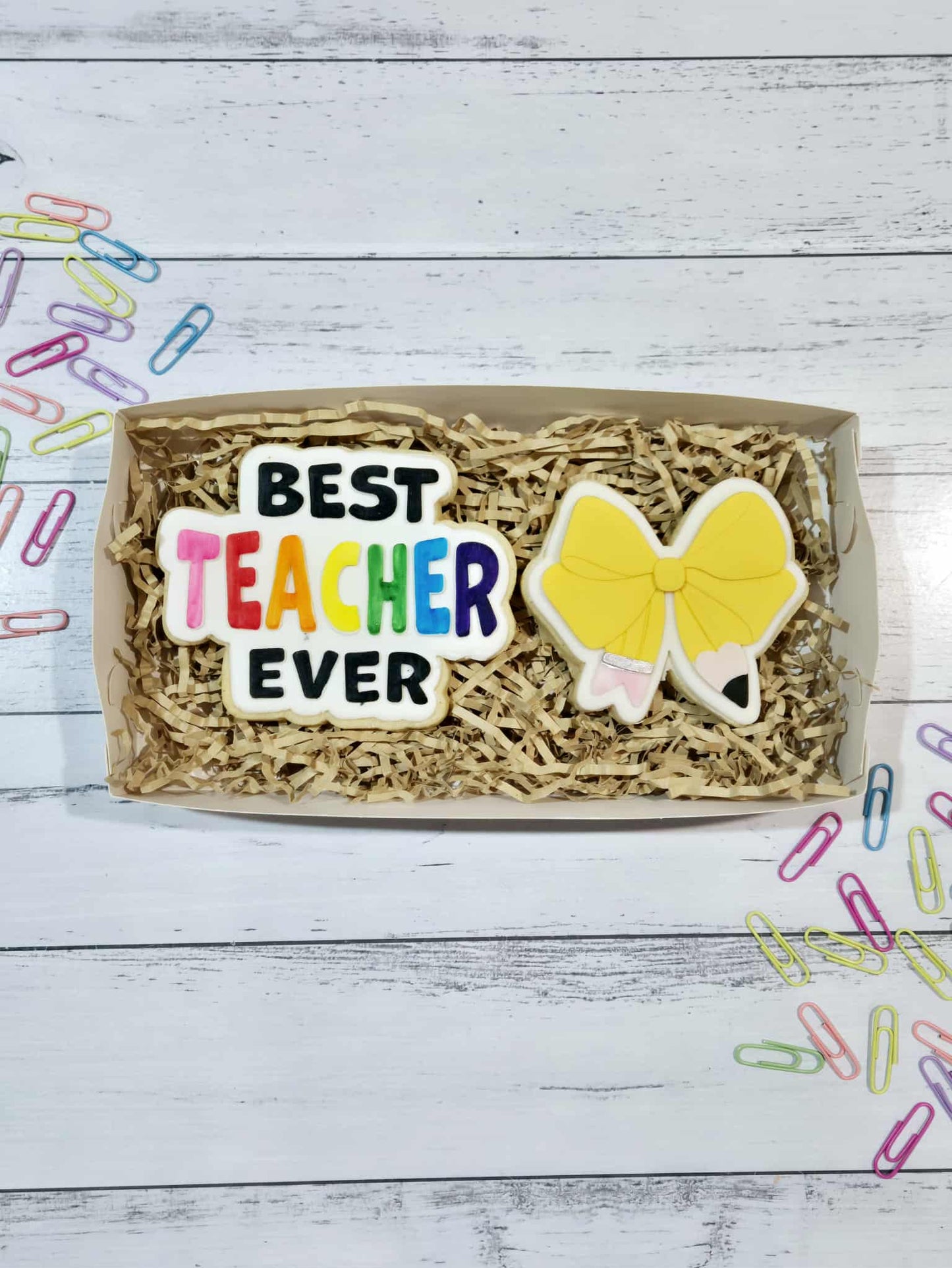 Best Teacher Ever / Pencil Bow Set