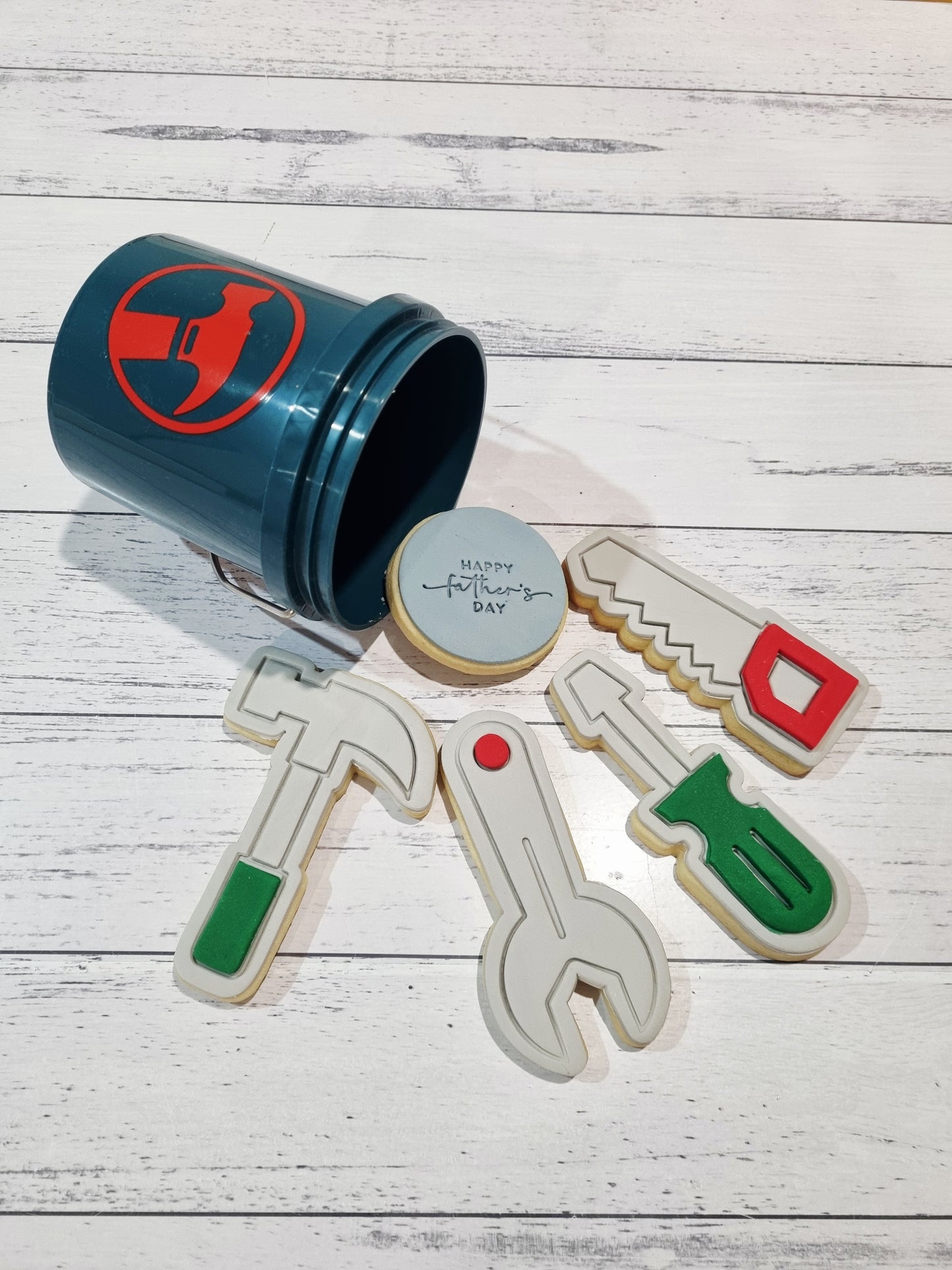 Mini BUNNINGS Bucket filled with Tool Cookies