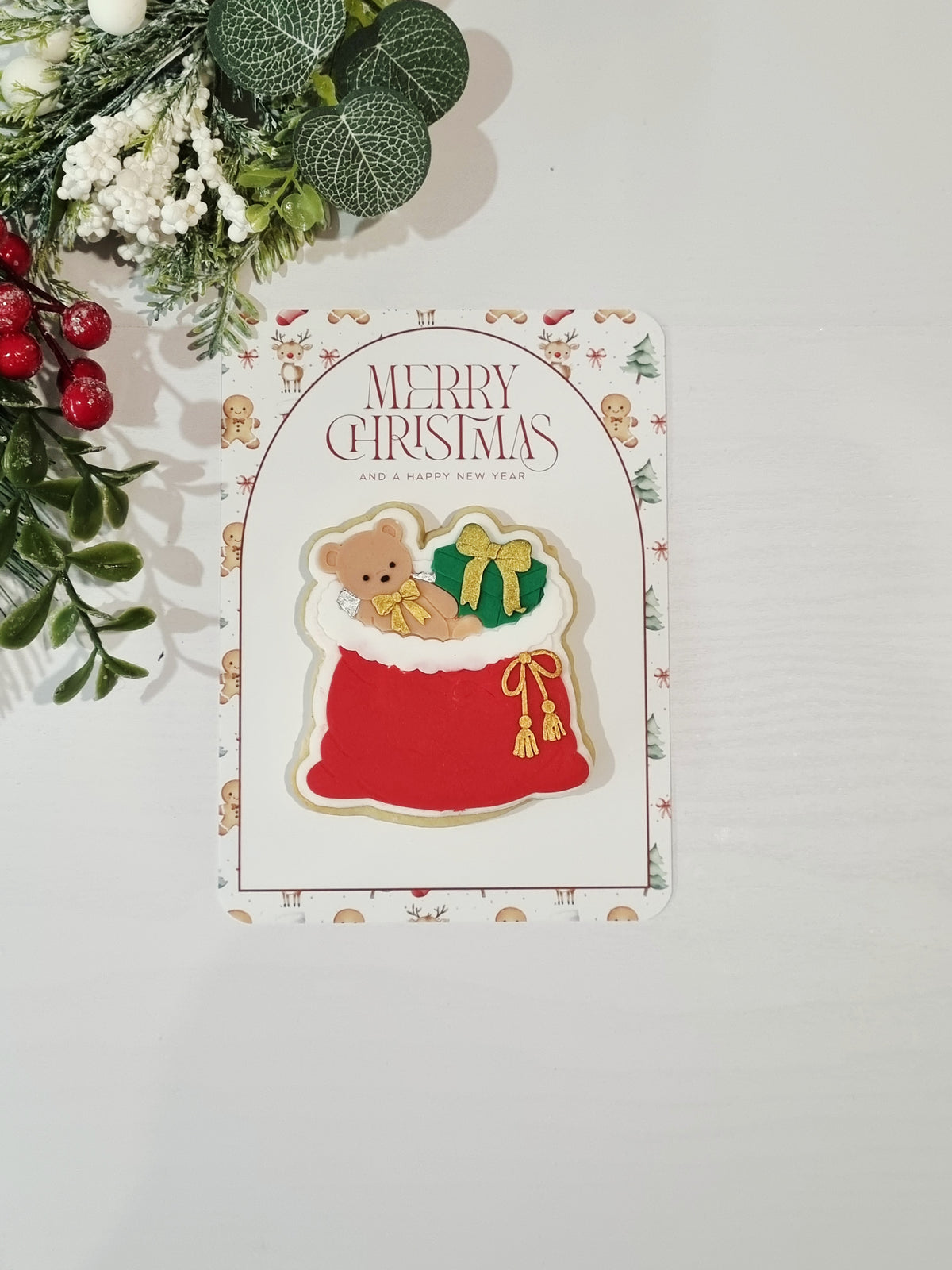 Sack of Toys Cookie Card