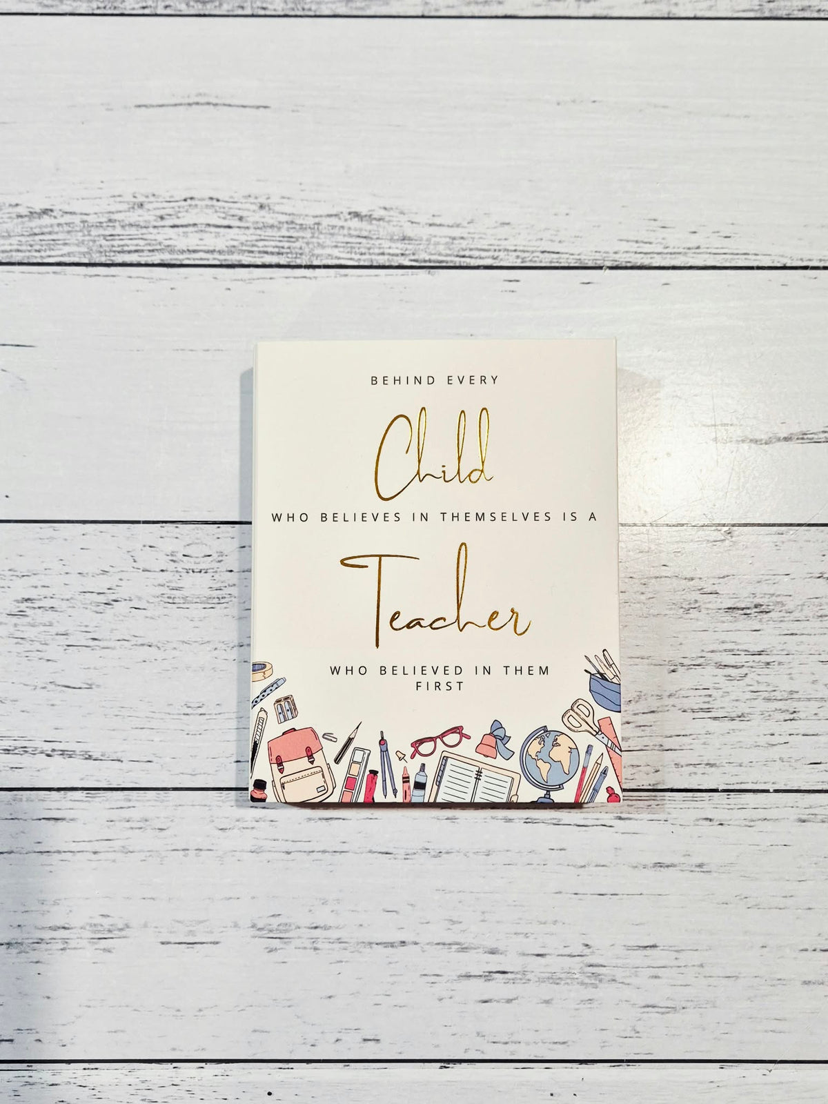 Teacher Appreciation Cookie Card