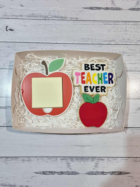 Apple Sticky Note Holder Cookie Set