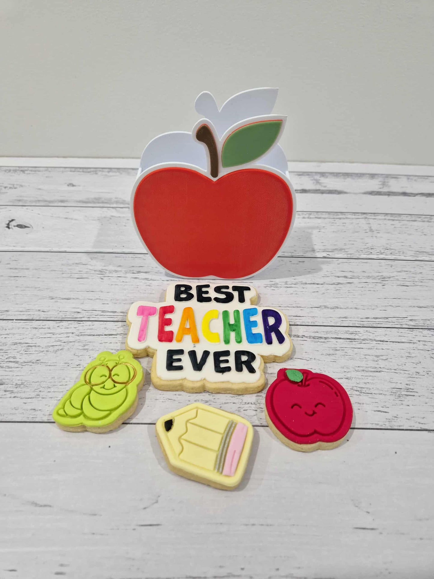 Apple Pen Holder Cookie Set