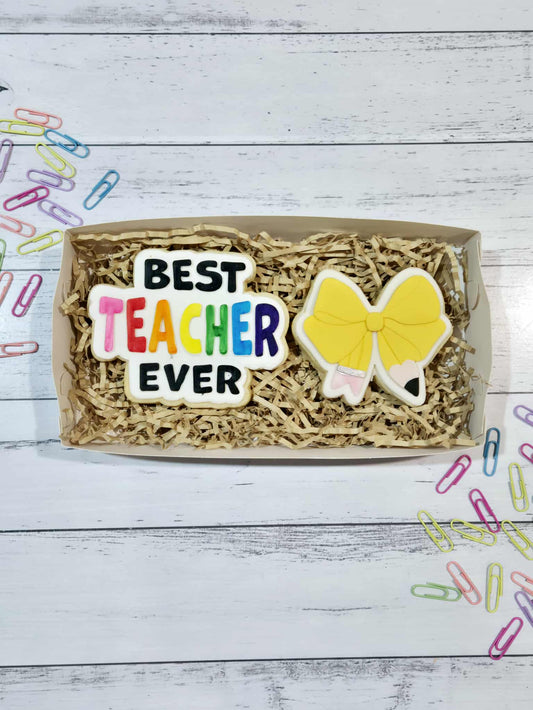 Best Teacher Ever /  Pencil Bow Set