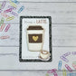 Individual Coffee Themed Card