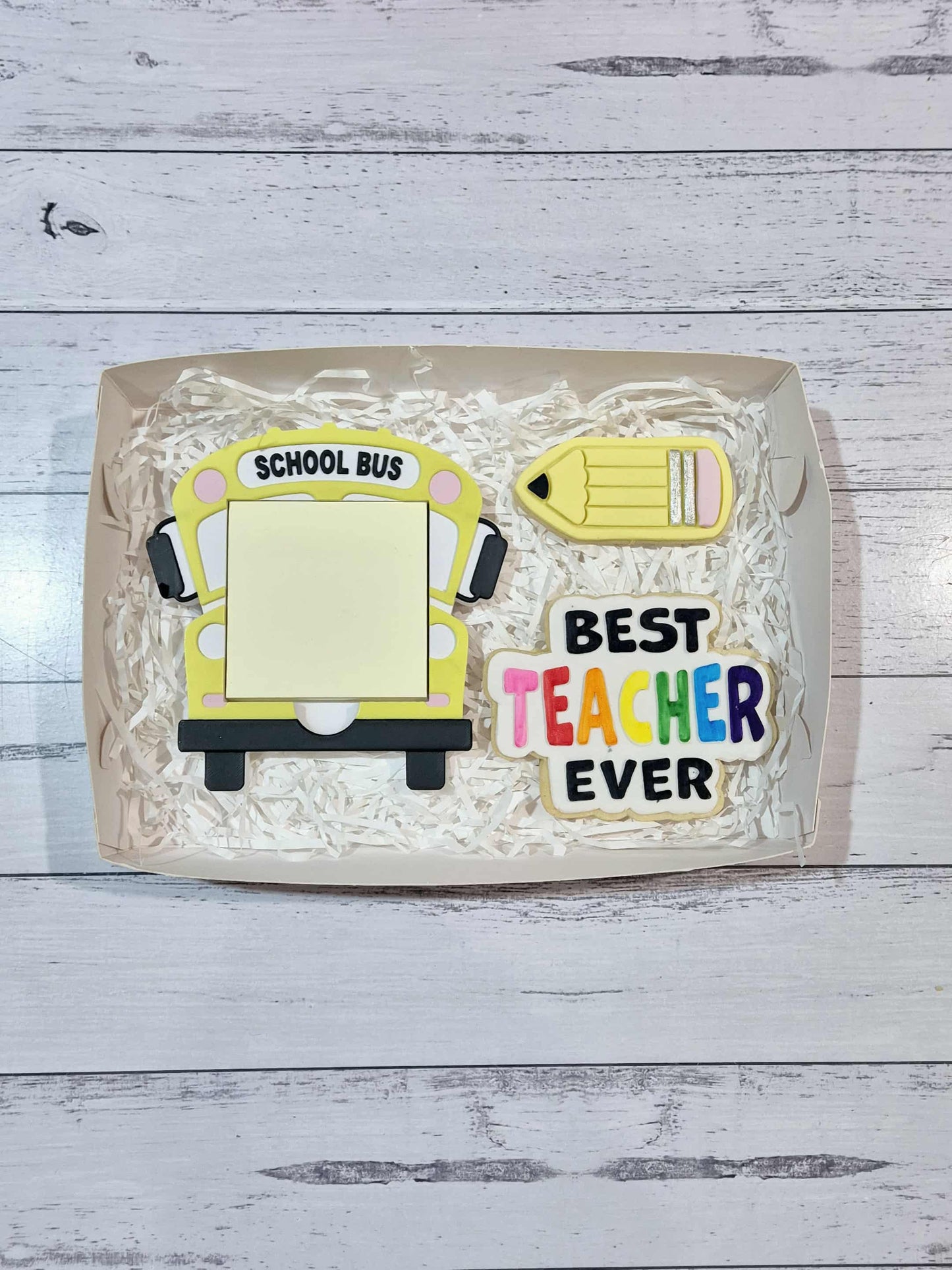 Bus Sticky Note Holder Cookie Set