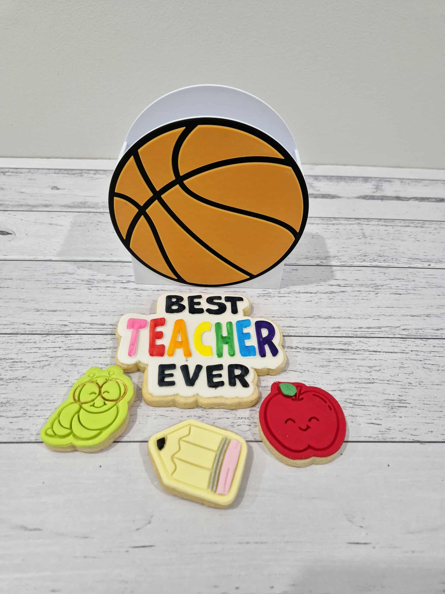 Basketball Pen Holder Cookie Set