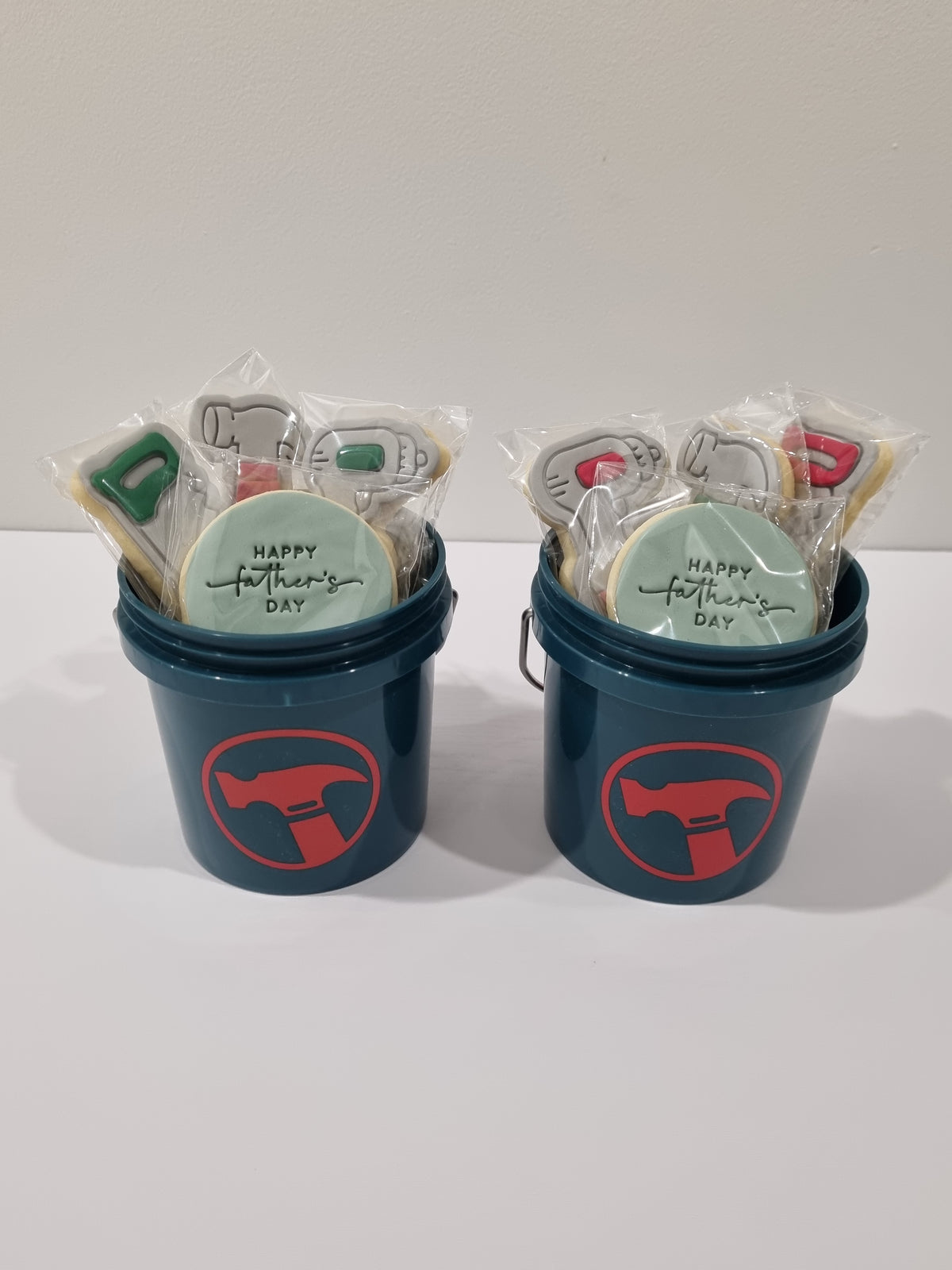 Mini BUNNINGS Bucket filled with Mini Tool Cookies