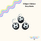 Soccer Ball Fidget Clicker Keychain