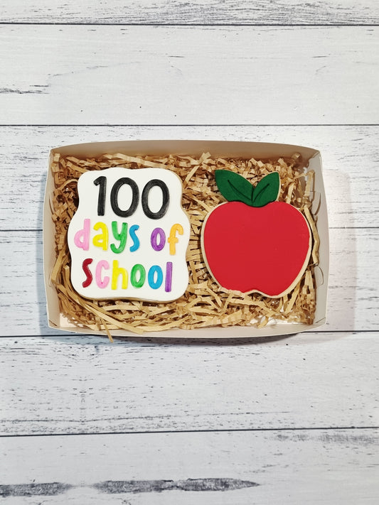 100 Days of School - 2 Cookie set
