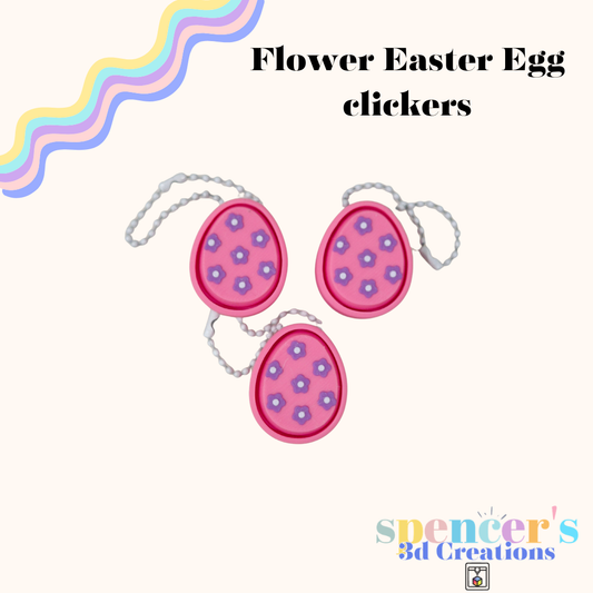 Flower Easter Egg Fidget Clicker