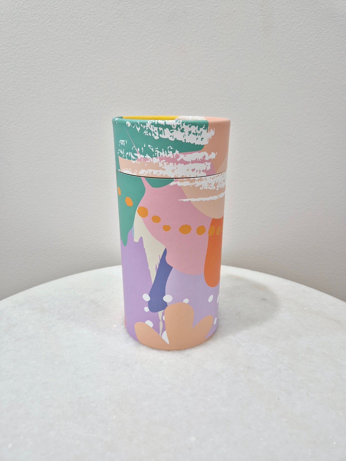 Large Cylinder of Mini Flower Cookies