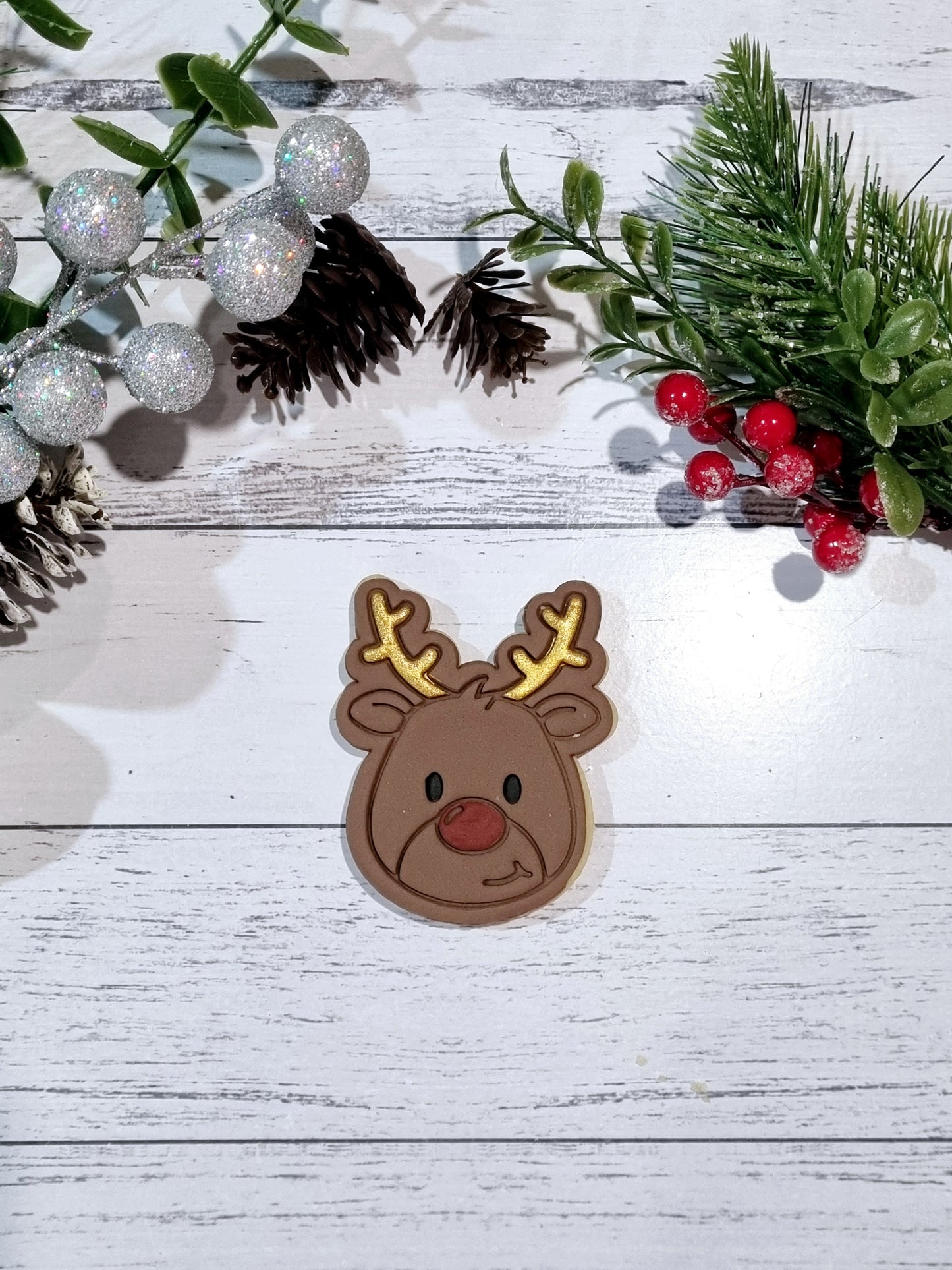 Individual Reindeer Cookie
