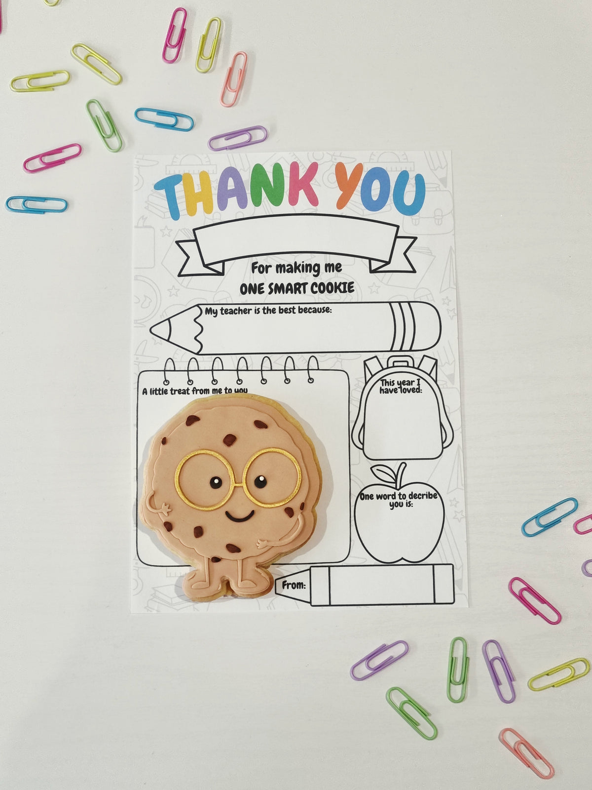 Teacher Appreciation Fill Out Card