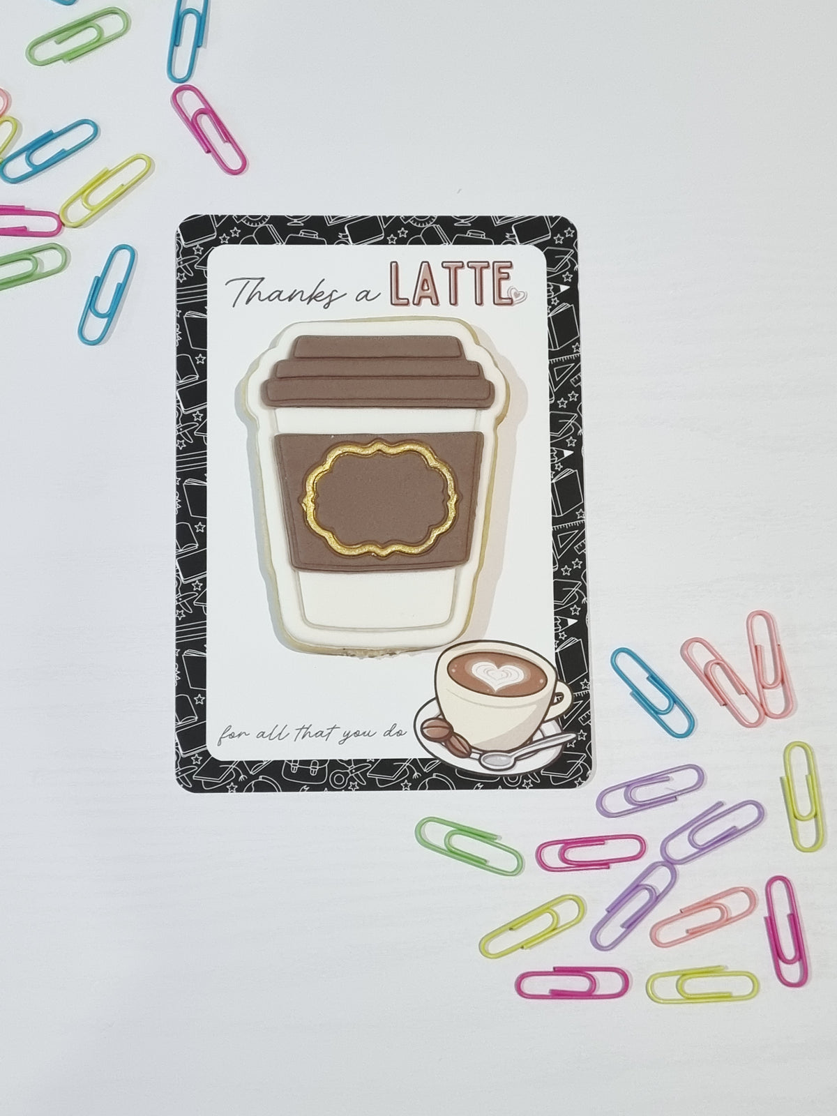 Individual Coffee Themed Card