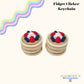 Pancake Stack Fidget Clicker Keychain