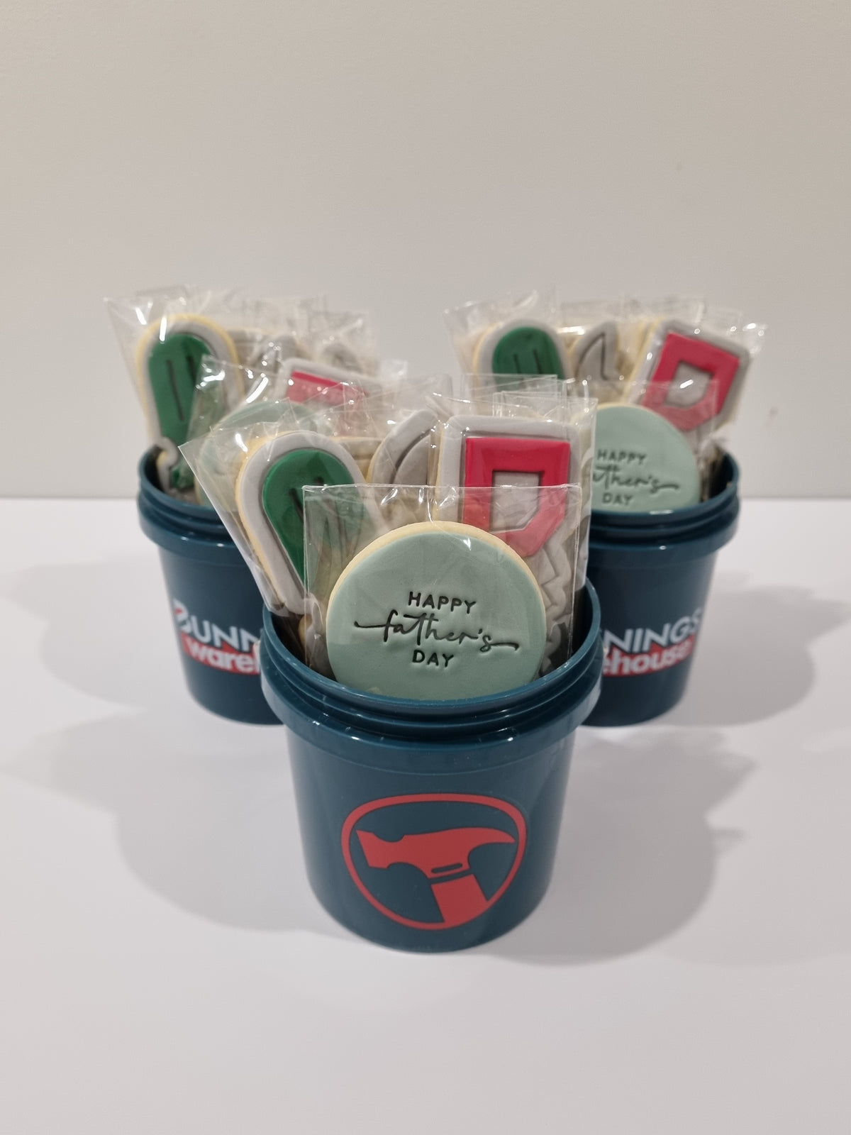 Mini BUNNINGS Bucket filled with Tool Cookies