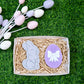 Bunny and Egg with a Bow Set of 2