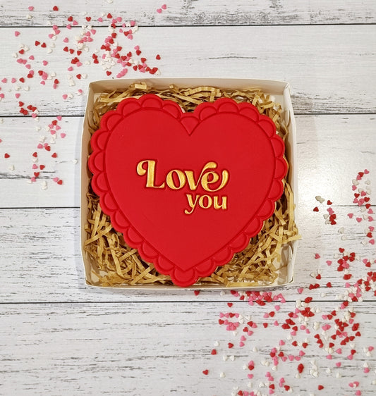 Giant 'Love You' Cookie