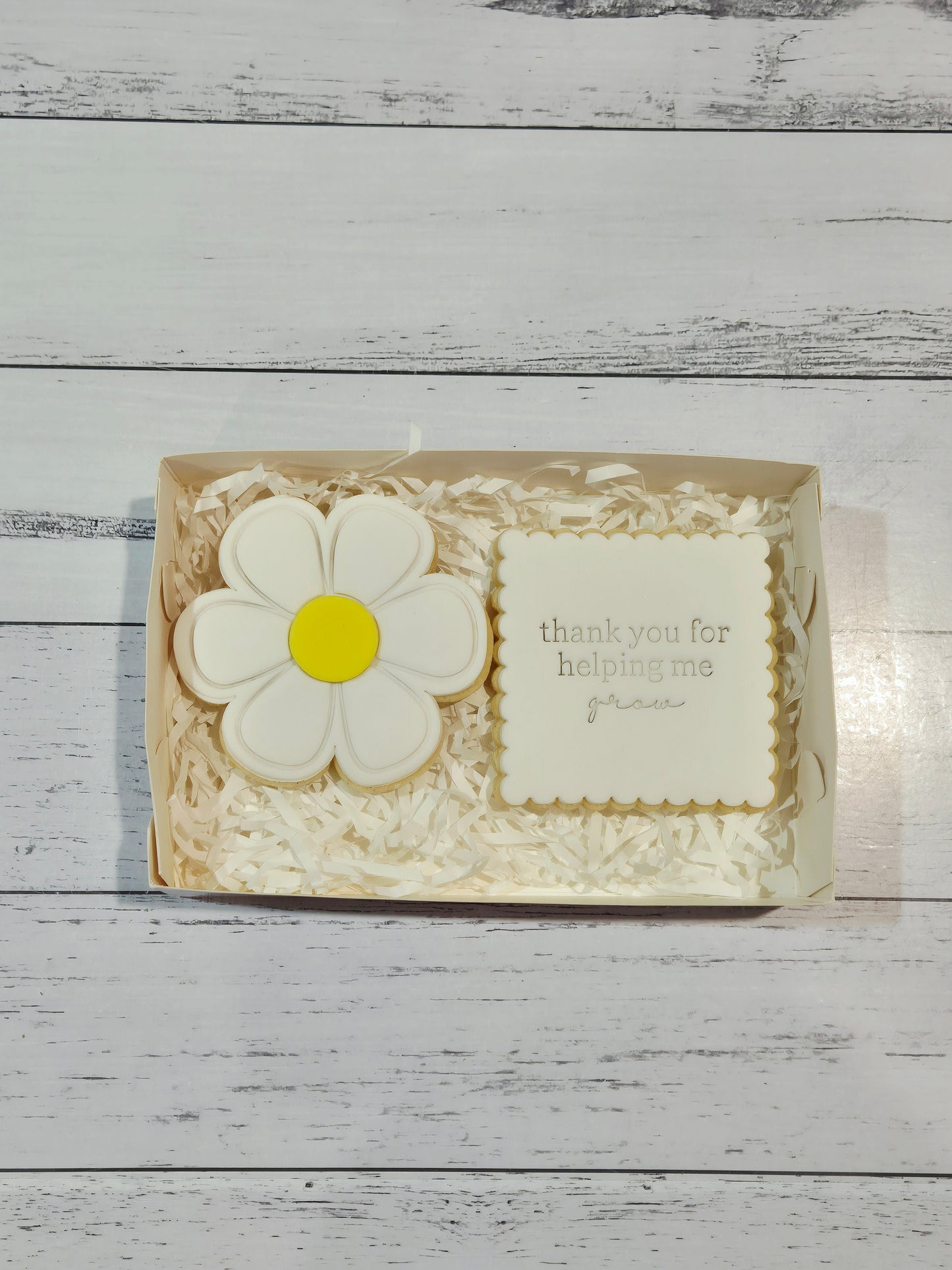 Thank you for helping me grow - 2 Cookie set