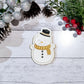 Individual Snowman Cookie