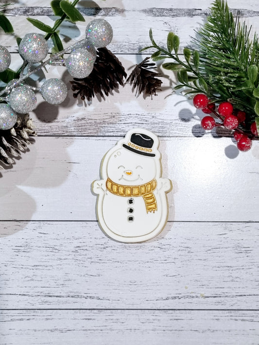 Individual Snowman Cookie
