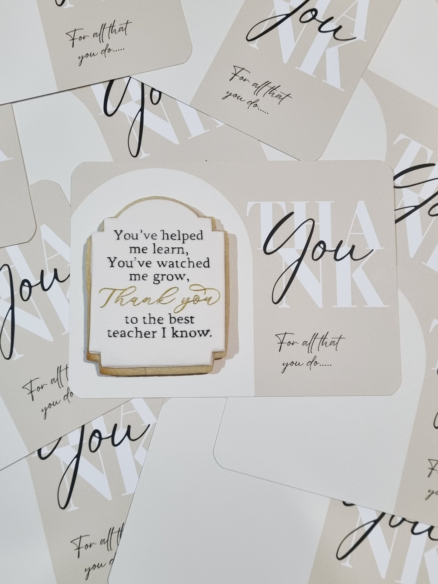 Thank You For All That You Do Cookie Card