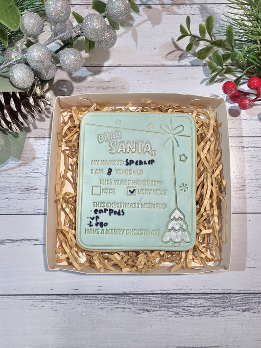 Giant Dear Santa Cookie