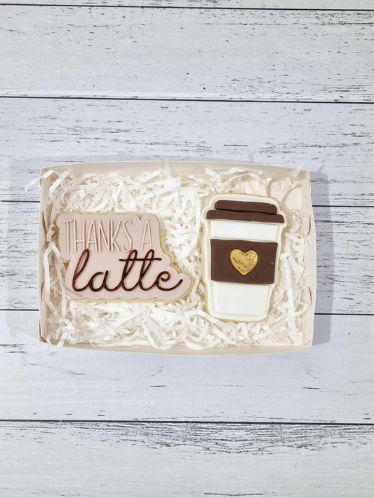 Thanks a latte - 2 Cookie set