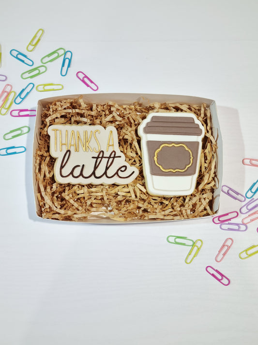 Thanks a latte - 2 Cookie set