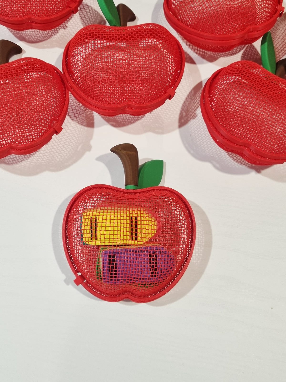 Mini Crayon Cookies in a 3d Printed Apple