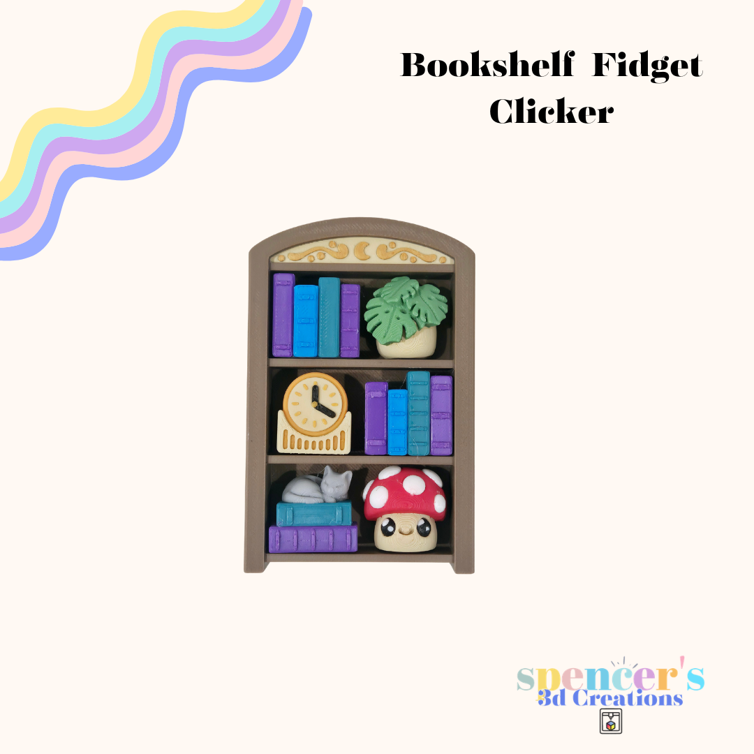 Bookcase Clicker Keychain v2
