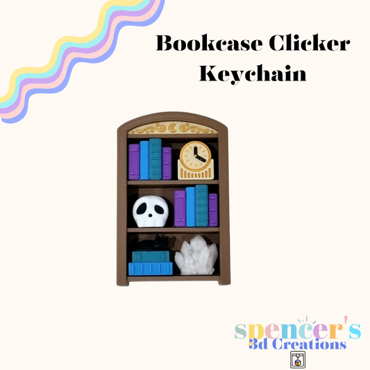 Bookcase Clicker Keychain