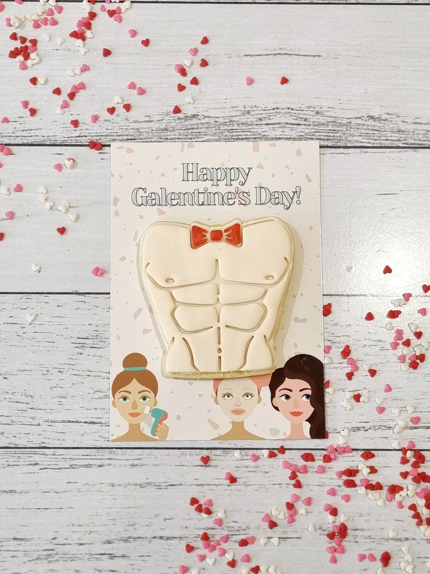 Happy Galentine's Day Cookie Card